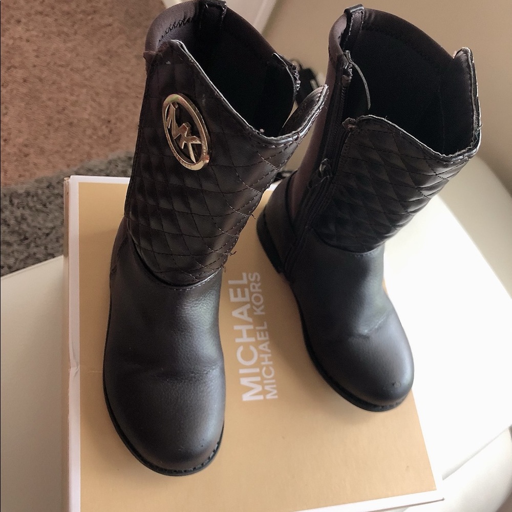 Mk toddler girl boots size 8c